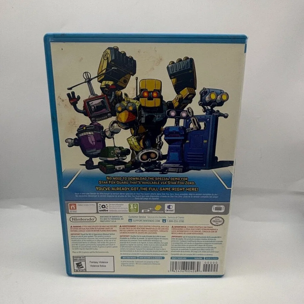 Star Fox Guard WiiU Amiibo Blue (Nintendo Wii U, 2016) No Manual